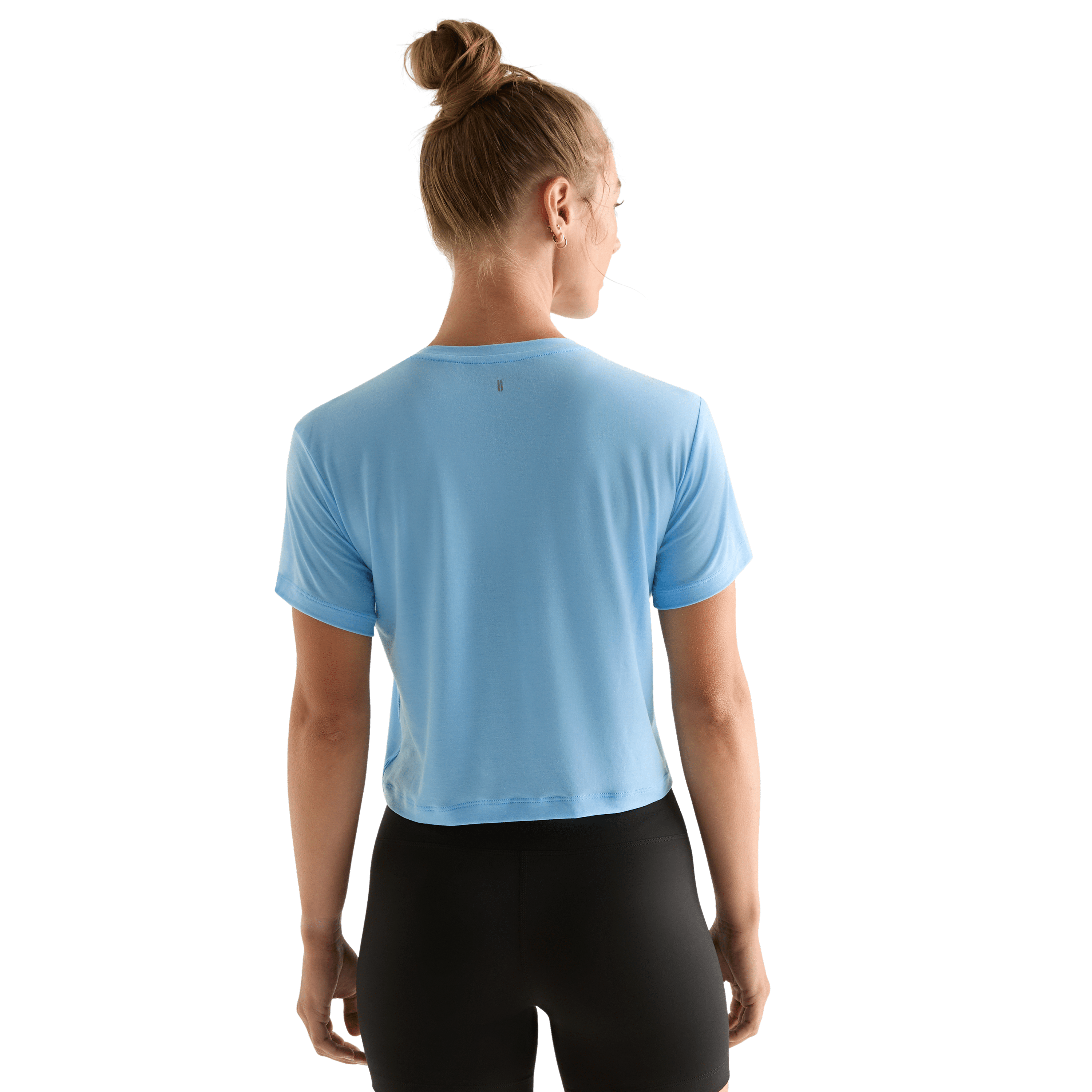 Alaskan Blue Women's NOBULL Boxy Tee Back Angle.