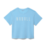 Alaskan Blue Women's NOBULL Boxy Tee Silhouette Angle.