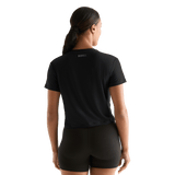 Black Women's Boxy Tee Back Angle.