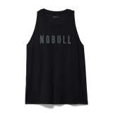 Black Women's High-Neck Tank Silhouette Angle.