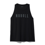 Black Women's High-Neck Tank Silhouette Angle.