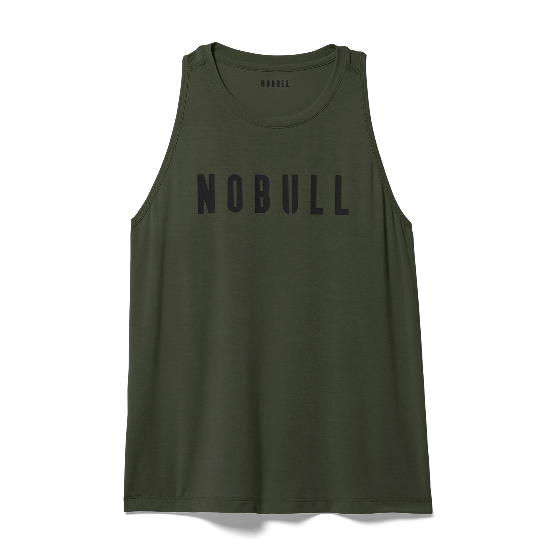 Dark Army Women's NOBULL High-Neck Tank Silhouette Angle.