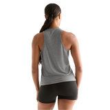 Heather Gray Women's NOBULL High-Neck Tank Back Angle.