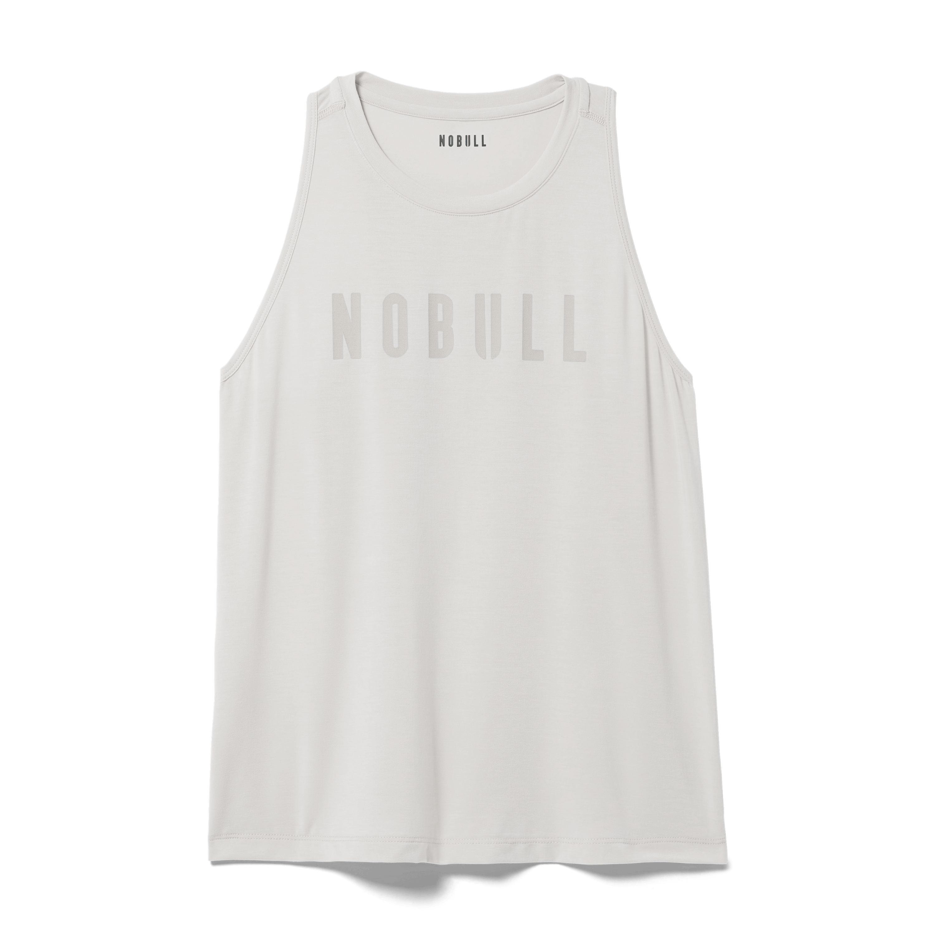 Cream Women's NOBULL High-Neck Tank Silhouette Angle.