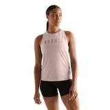 Dusty Rose Women's NOBULL High-Neck Tank Front Angle.