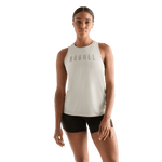 Crater Grey Women's NOBULL High-Neck Tank Front Angle.