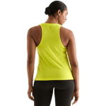 Neon Yellow Women's High-Neck Tank Back Angle.