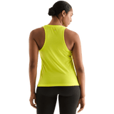Neon Yellow Women's High-Neck Tank Back Angle.