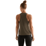 Dark Fallen Rock Women's NOBULL High-Neck Tank Back Angle.