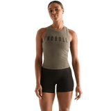 Dark Fallen Rock Women's NOBULL Fitted Tank Front Angle.