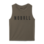 Dark Fallen Rock Women's NOBULL Fitted Tank Silhouette Angle.