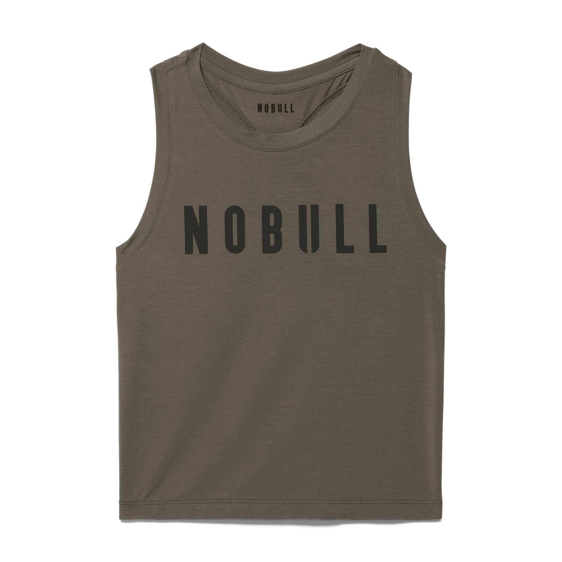 Dark Fallen Rock Women's NOBULL Fitted Tank Silhouette Angle.