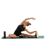 Black Women's NOBULL Fitted Tank Action Shot Angle.