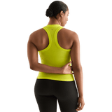 Neon Yellow Women's Fitted Tank Back Angle.