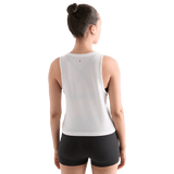 Women's White NOBULL Muscle Tank Back Angle