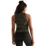 Dark Army Camo Women's Muscle Tank Back Angle.