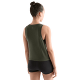 Women's Dark Army NOBULL Muscle Tank on Model Back Angle