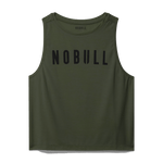 Dark Army Women's NOBULL Muscle Tank Silhouette Angle.