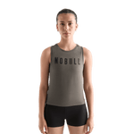 Women's Dark Fallen Rock NOBULL Muscle Tank Front