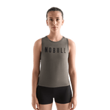 Women's Dark Fallen Rock NOBULL Muscle Tank Front