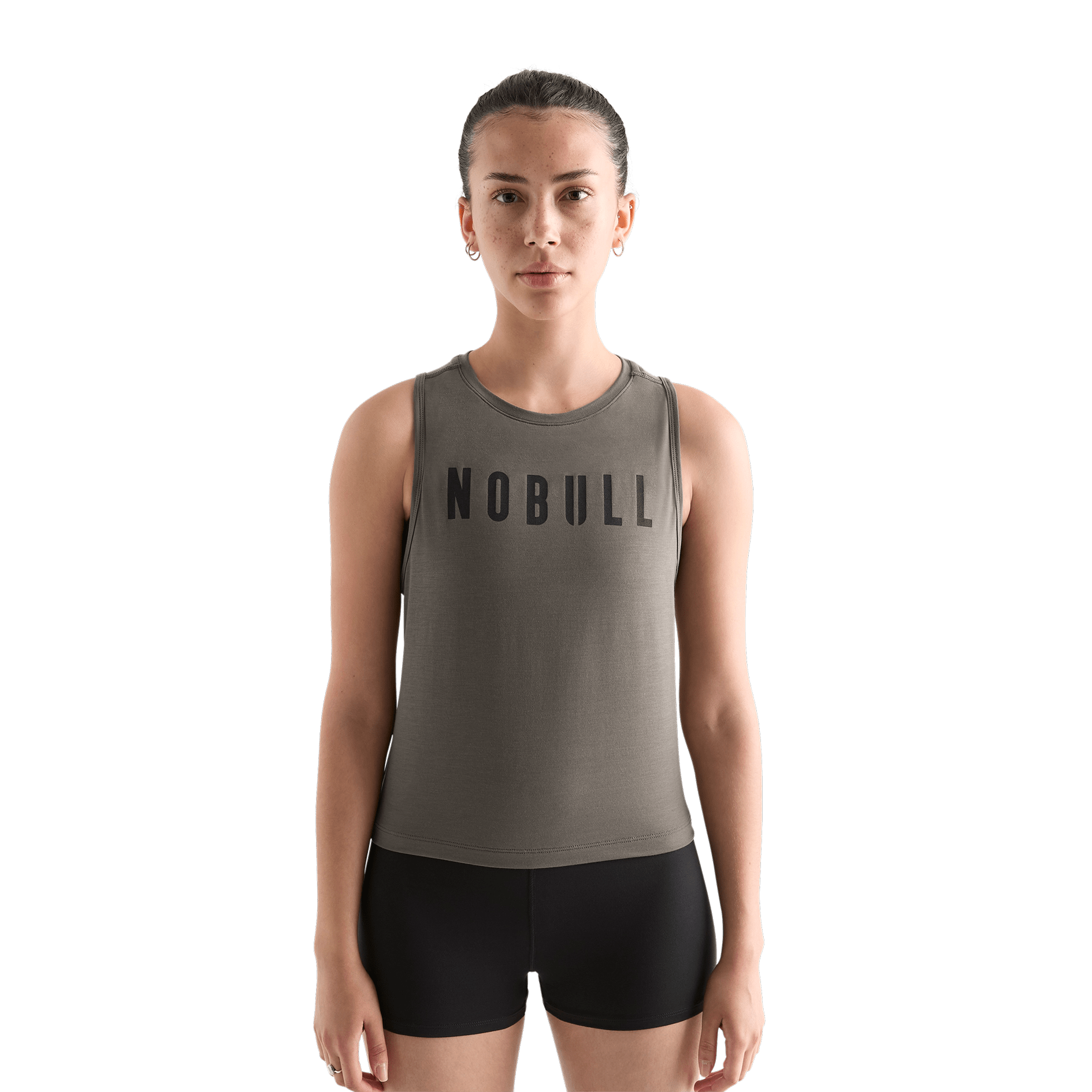Women's Dark Fallen Rock NOBULL Muscle Tank Front
