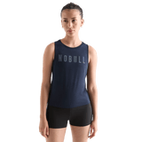Women's Night Navy NOBULL Muscle Tank Front Angle