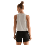 Oatmeal Women's NOBULL Muscle Tank Back Angle.