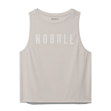 Oatmeal Women's NOBULL Muscle Tank Silhouette Angle.