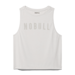 Cream Women's NOBULL Muscle Tank Silhouette Angle.