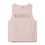 Dusty Rose Women's NOBULL Muscle Tank Silhouette Angle.