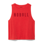 Crimson Women's NOBULL Muscle Tank Silhouette Angle.