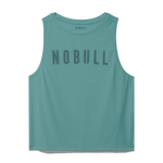 Oil Blue Women's NOBULL Muscle Tank Silhouette Angle.