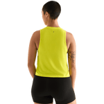 Neon Yellow Women's Muscle Tank Back Angle.