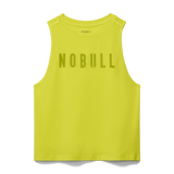 Neon Yellow Women's Muscle Tank Silhouette Angle.