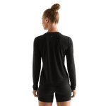 Black Women's NOBULL Long Sleeve Tee Back Angle.