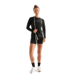 Black Women's NOBULL Long Sleeve Tee Action Shot Angle.