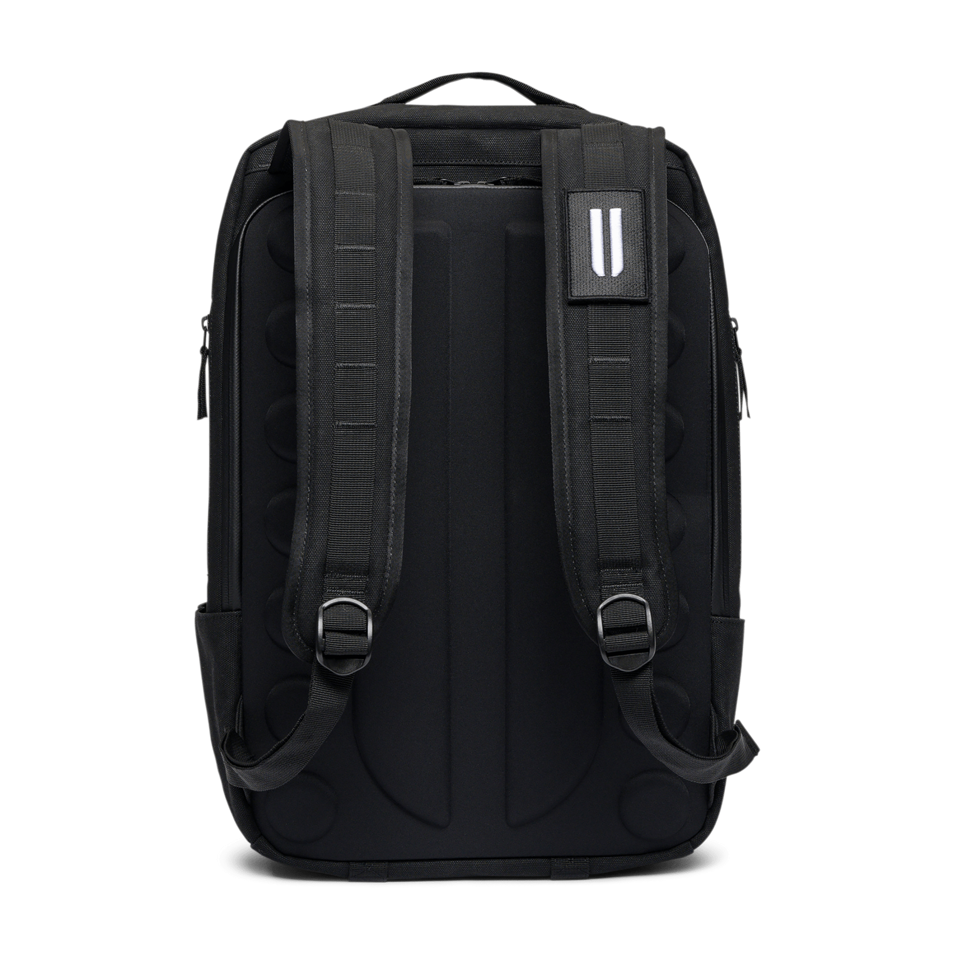 Black Waxed Canvas Backpack Back Angle