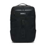 Black Waxed Canvas Backpack Front Angle