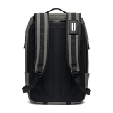 Waxed Grey Canvas Backpack Back Angle
