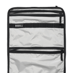 Waxed Grey Canvas Backpack Interior Pocket Angle