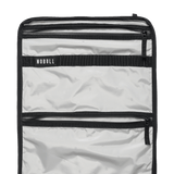 Waxed Grey Canvas Backpack Interior Pocket Angle