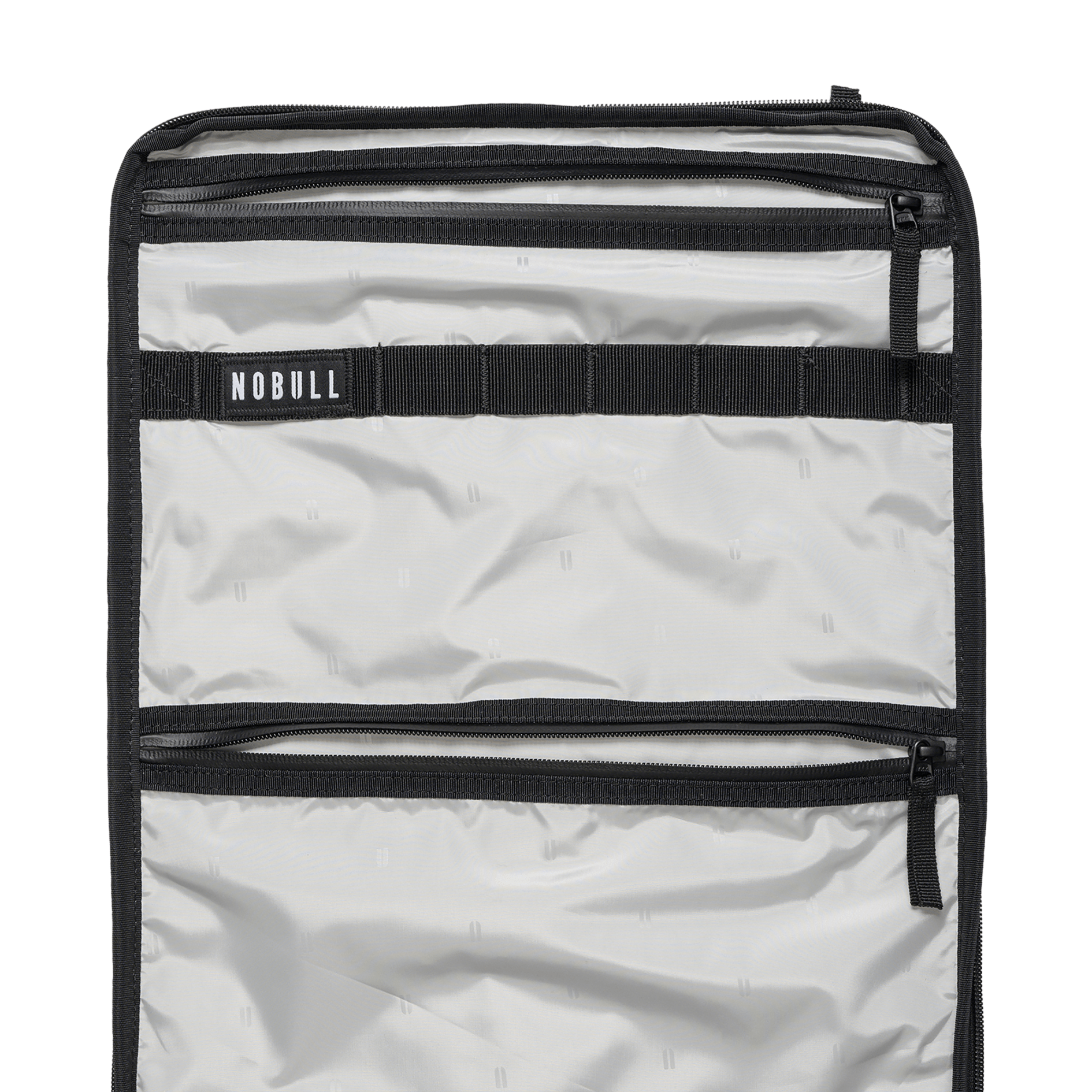 Waxed Grey Canvas Backpack Interior Pocket Angle
