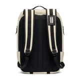 Ivory Waxed Canvas Backpack Back Angle