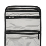 Ivory Waxed Canvas Backpack Interior Pocket Close Up Angle
