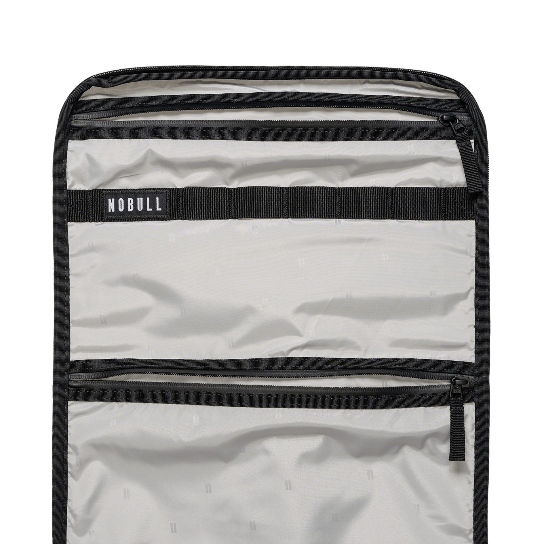 Ivory Waxed Canvas Backpack Interior Pocket Close Up Angle