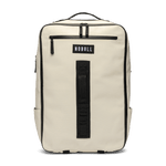 Ivory Waxed Canvas Backpack Front Angle