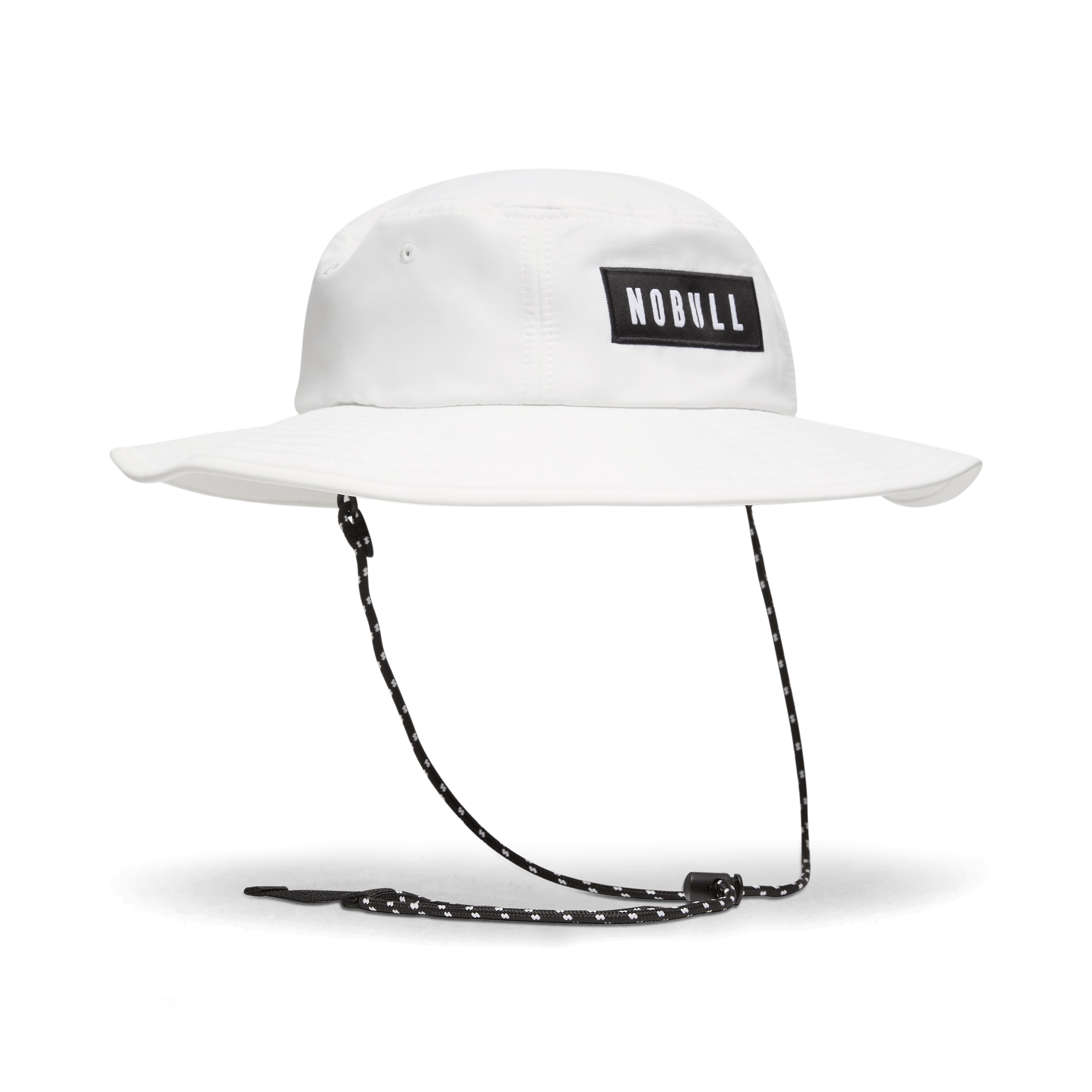 Bright White NOBULL Boonie Hat Front Silhouette Angle