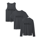 Men's NOBULL Mixed Assortment 3 Pack - Charcoal Heather