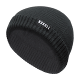 Black COOLMAX® Beanie Front Silhouette Angle