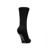 Black Crew Sock Back Silhouette Angle
